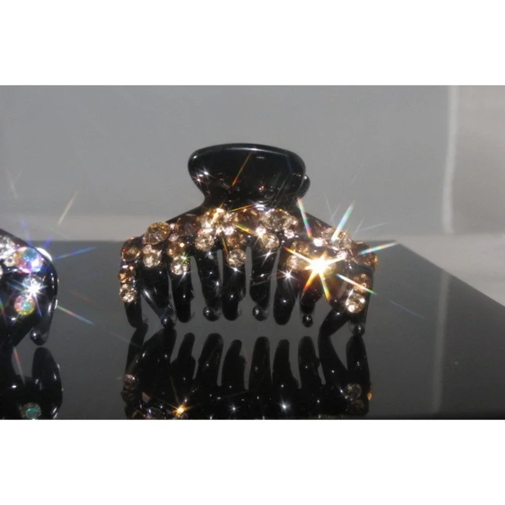 1 New Gorgeous Hair Clip with Shinny Swarovsky Crystals Hair Jewelry Accessories